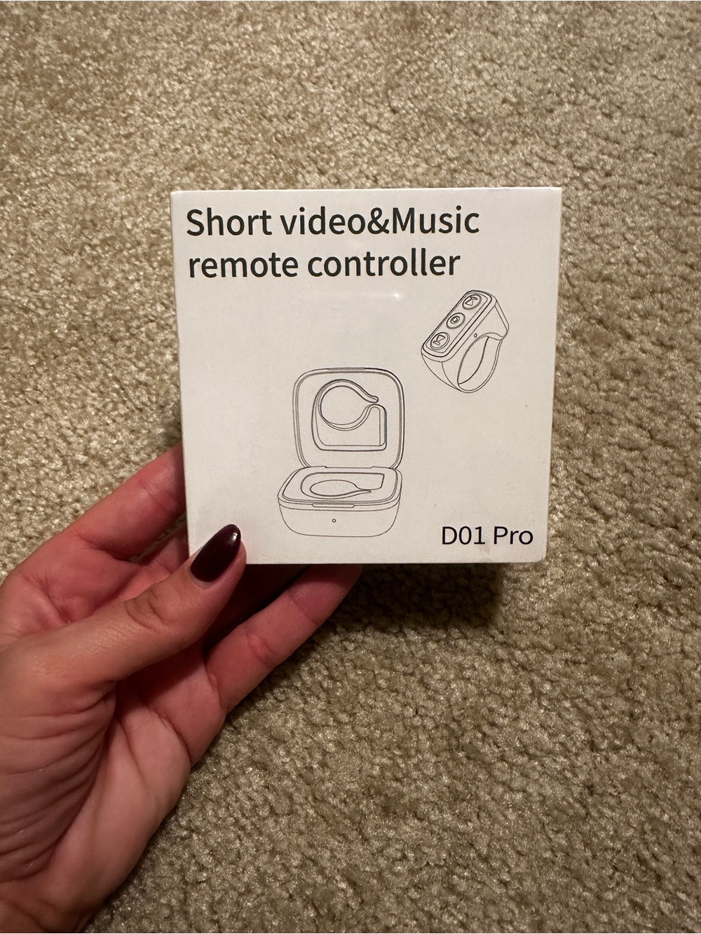 D01 Pro Short Video & Music Remote Controller - White